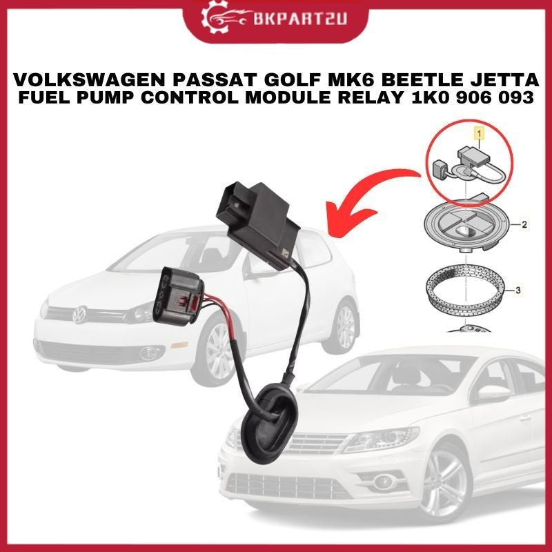 VOLKSWAGEN PASSAT GOLF MK6 BEETLE JETTA AUDI (2008-2012) FUEL PUMP CONTROL MODULE RELAY 1K0 906 093
