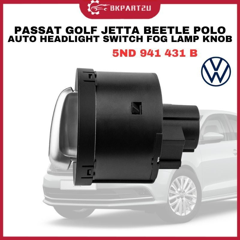 VOLKSWAGEN PASSAT GOLF JETTA BEETLE POLO 2003-2015 AUTO HEADLIGHT SWITCH FOG LAMP KNOB 5ND 941 431 B