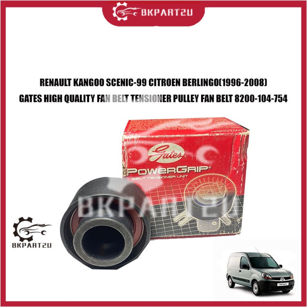 RENAULT KANGOO SCENIC-99 CITROEN BERLINGO 1.4 (1996-2008) FAN BELT TENSIONER PULLEY V-BELT MADE BY GATES 8200-104-754