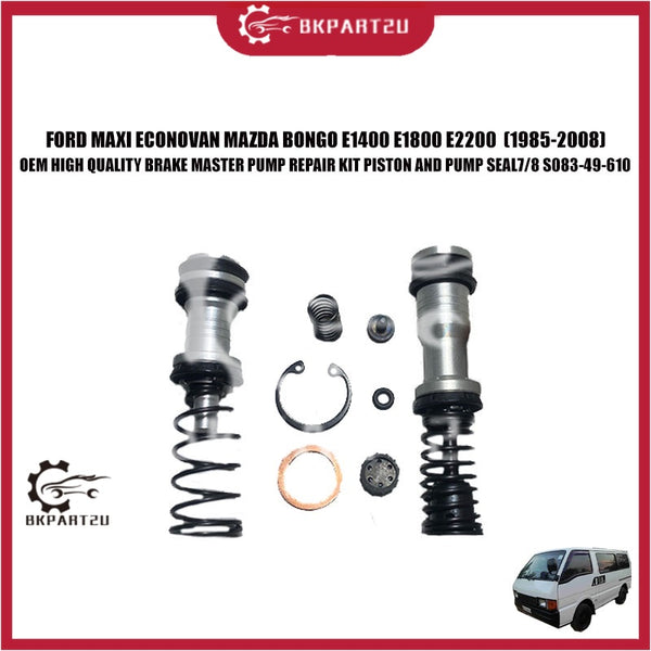 FORD MAXI ECONOVAN MAZDA BONGO E1400 E1800 E2200  (1985-2008) BRAKE MASTER PUMP REPAIR KIT PISTON AND PUMP SEAL 7/8 OEM
