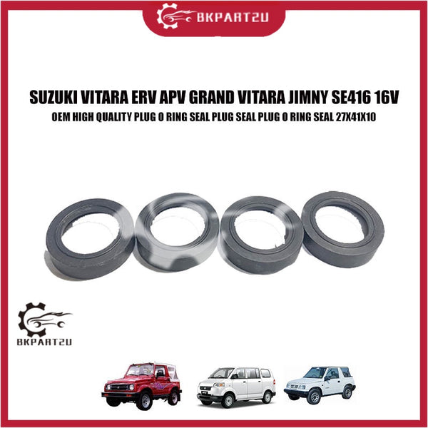SUZUKI VITARA ERV APV GRAND VITARA JIMNY SE416 16V PLUG O RING SEAL PLUG SEAL 4 PCS ONE SET 27X41X10