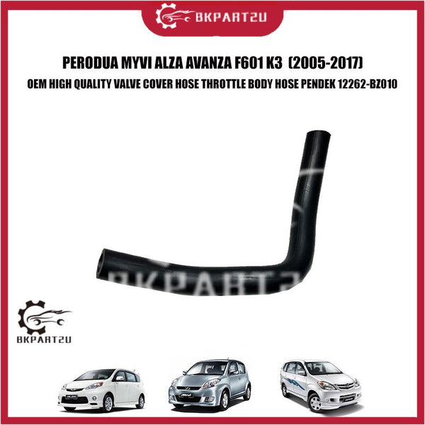PERODUA MYVI ALZA AVANZA F601 K3 (2005-2017) VALVE COVER HOSE THROTTLE BODY HOSE PENDEK 12262-BZ010 OEM HIGH QUALITY