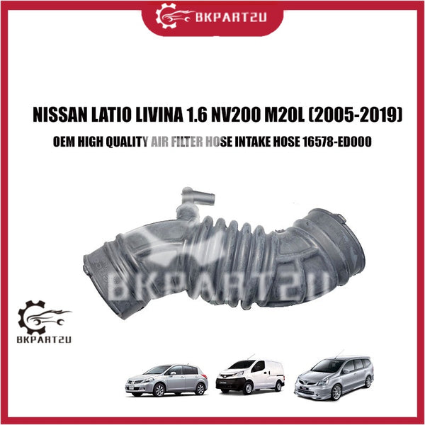 NISSAN LATIO LIVINA 1.6 NV200 M20L (2005-2019) AIR FILTER INTAKE HOSE PIPING OEM 16578-ED000