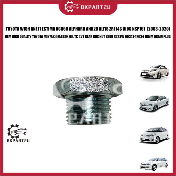 TOYOTA WISH ANE11 ESTIMA ACR50 ALPHARD ANH20 ALTIS ZRE143 VIOS NSP151 (2003-2020) TOYOTA MINYAK GEARBOX OIL TC CVT GEAR