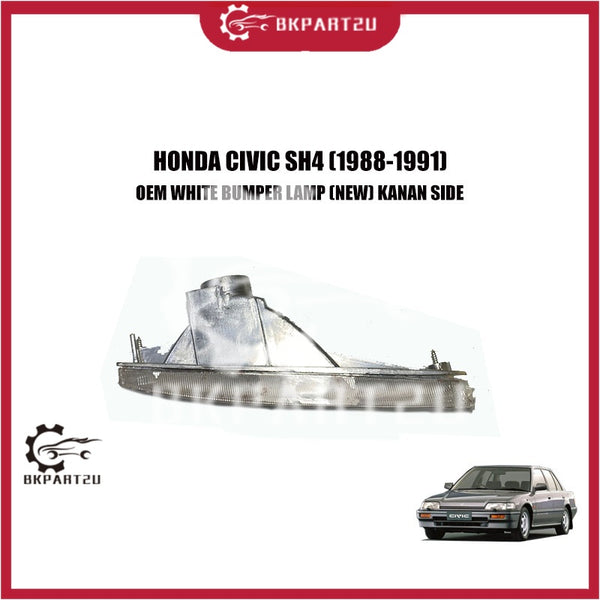 HONDA CIVIC SH4 (1988-1991)  WHITE BUMPER LAMP (NEW) KANAN SIDE MADE BY OEM