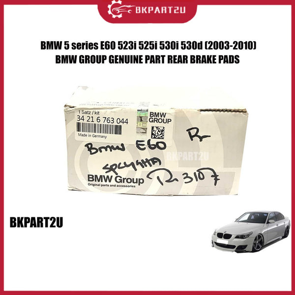 [DELIVERY ON 48 HOURS]  BMW 5 SERIES E60 525I 530I  (2003-2010) BMW GROUP GENUINE PART REAR BRAKE PADS 34 21 6 763 044