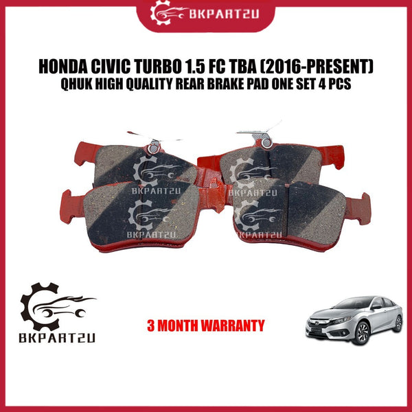 HONDA CIVIC TURBO 1.5 FC TBA TCP (2016-PRESENT) Rear Brake Pad Brake Pad Belakang Made By QHUK BP-5228M-Q