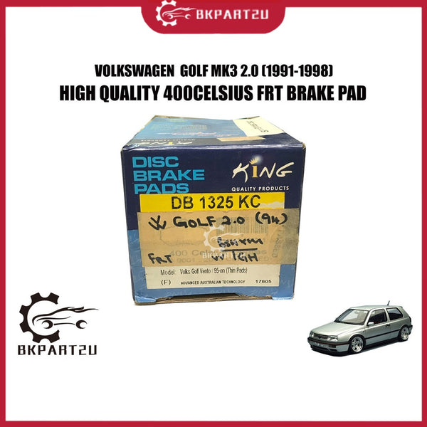 VOLKSWAGEN GOLF MK3 2.0 PASSAT VENTO AUDI 80 (1991-1998) MADE BY KING FRONT BRAKE PAD DB1325