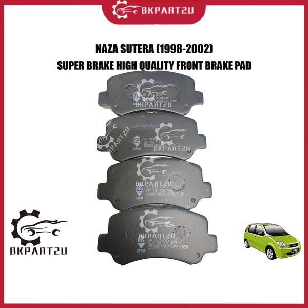 NAZA SUTERA HA2B 1.1 (1998-2002) DEPAN FRONT BRAKE PAD MADE BY OEM 1 MONTH WARRANTY