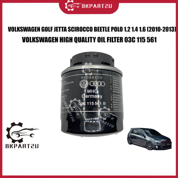 Volkswagen Golf Jetta Scirocco Beetle Polo 1.2 1.4 1.6 (2010-2013) Oil Filter Penapis 03C 115 561