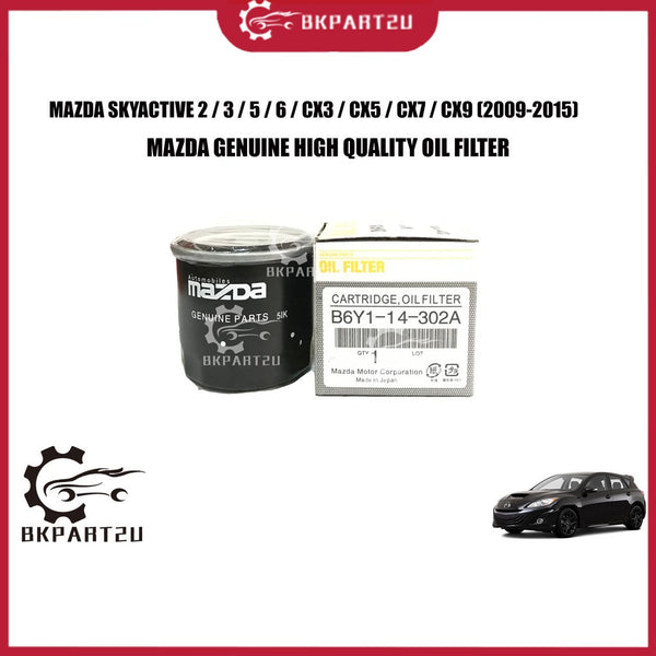 MAZDA SKYACTIVE 2  3  5  6  CX3  CX5  CX7  CX9 (2009-2015) OIL FILTER BY61-14-302A PENAPIS MINYAK