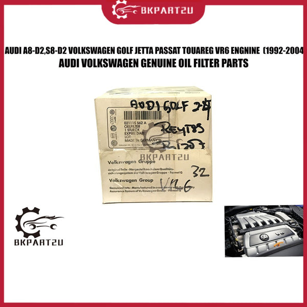 AUDI A8,S8 VOLKSWAGEN GOLF JETTA PASSAT TOUAREG VR6 (1992-2004) GENUINE OIL FILTER  021 115 562A