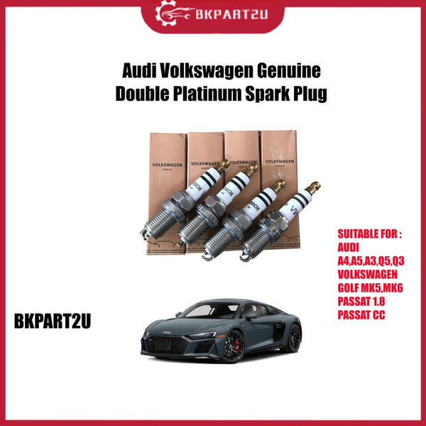 VOLKSWAGEN GOLF MK5 MK6 PASSAT B7 GENUINE PLATINUM SPARK PLUG (1.8 & 2.0L) 1 SET 4 PCS 06H 905 611