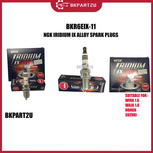 4PCS - BKR6EIX NGK IRIDIUM IX SPARK PLUGS FOR PROTON WAJA MMC ,WIRA 1.6, SATRIA 1.8,HONDA CIVIC1.5,1.6 100% ORIGINAL !!!