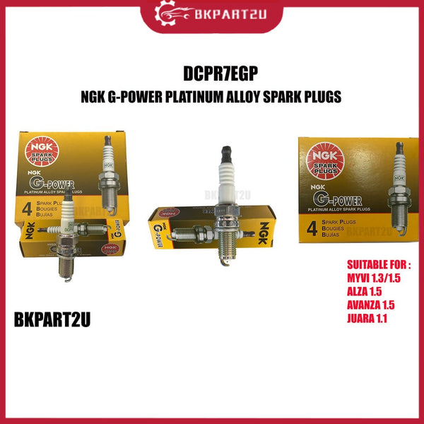 Perodua Myvi Alza  Toyota Avanza Rush - NGK G Power Spark Plugs - DCPR7EGP PLATINUM