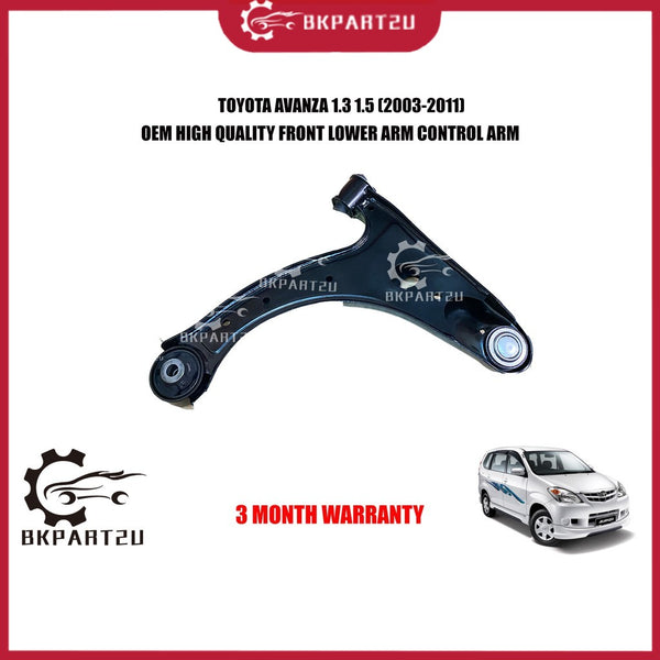 TOYOTA AVANZA 1.3 1.5 (2003-2011) FRONT LOWER ARM CONTROL ARM MADE BY OEM 3 MONTH WARRANTY