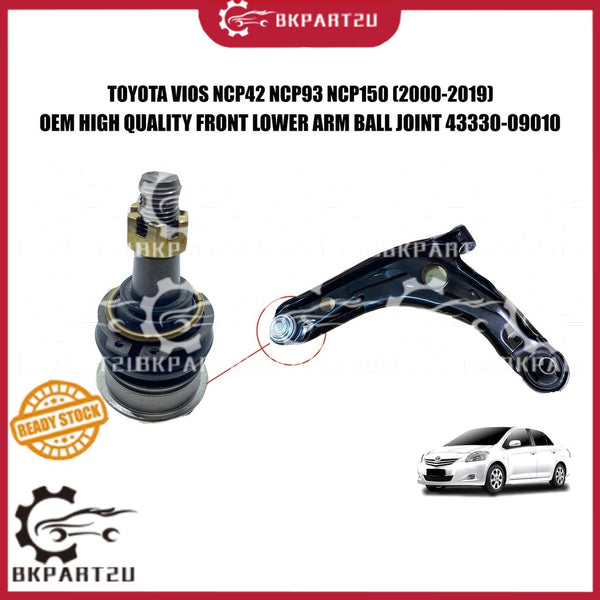 TOYOTA VIOS NCP42 NCP93 NCP150 (2000-2019) FRONT LOWER ARM BALL JOINT OEM 43330-09010 PRICE PER PCS