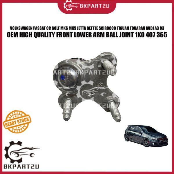 VOLKSWAGEN PASSAT GOLF TSI GTI R JETTA BETTLE SCIROCCO TIGUAN AUDI LOWER ARM BALL JOINT 1K0 407 365
