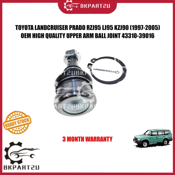TOYOTA LANDCRUISER PRADO RZJ95 LJ95 KZJ90 (1997-2005) UPPER ARM BALL JOINT MADE BY OEM  43310-39016 PRICE PER PCS