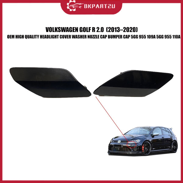 VOLKSWAGEN GOLF R 2.0 MK7 (2013–2020) HEADLIGHT COVER WASHER NOZZLE BUMPER CAP 5GG 955 109A 110A