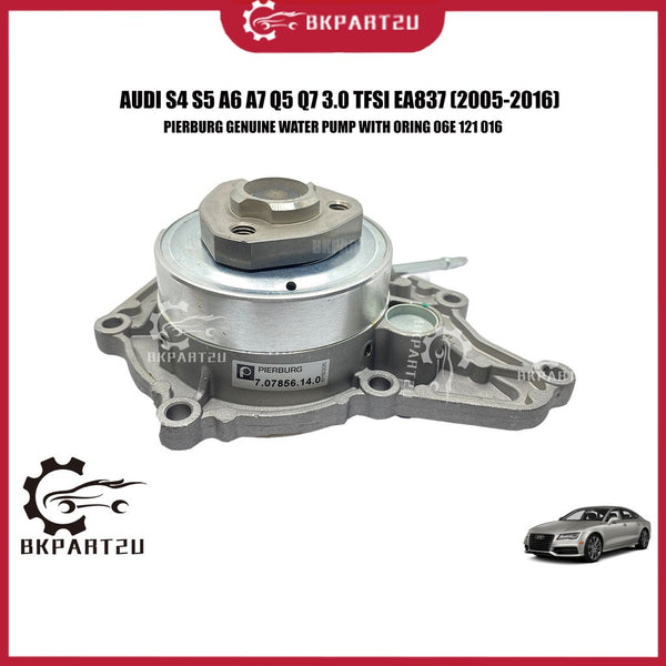 AUDI S4 S5 A6 A7 Q5 Q7 3.0 TFSI EA837 (2005-2016) WATER PUMP WITH ORING PIERBURG GERMANY 06E 121 016