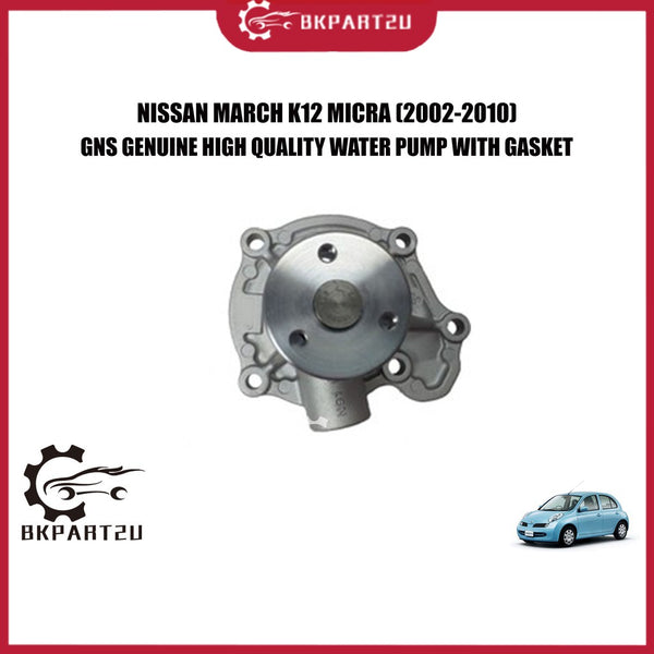 Nissan March K12 Micra (2002-2010) Water Pump With Gasket Made By Gns Gwn-92a 1 Year Warranty