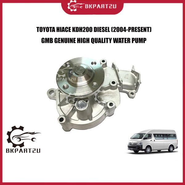 TOYOTA HIACE KDH200 REGIUS ACE DIESEL (2004-PRESENT) WATER PUMP WITH GASKET MADE BY GMB GWT-145A 16100-39425