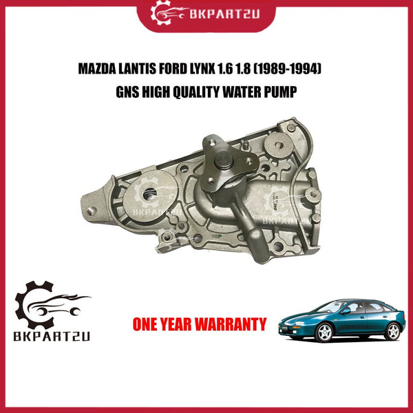 MAZDA LANTIS FORD LYNX 1.6 1.8 (1989-1994) WATER PUMP MADE BY GNS HIGH QUALITY WATER PUMP ONE YEAR WARRANTY WP-MZ39-Y
