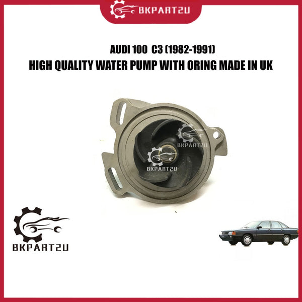 AUDI 100 /200/5000 C3 (1982-1991)WATER PUMP MADE BY QHUK HIGH QUALITY WATER PUMP WITH ORING MADE IN UK QCP2645 OLD STOCK