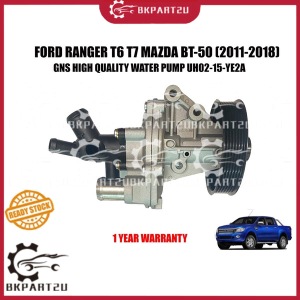 FORD RANGER T6 T7 MAZDA BT-50 (2011-2018) WATER PUMP WITH HOUSING OUTLET GNS 1 YEAR WARRANTY
