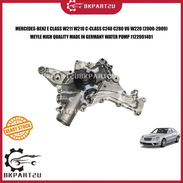 MERCEDES-BENZ E CLASS W211 W210 C-CLASS C240 C280 W220 V6 M112 ENGINE (2000-2009) WATER PUMP MADE BY MEYLE  1122001401