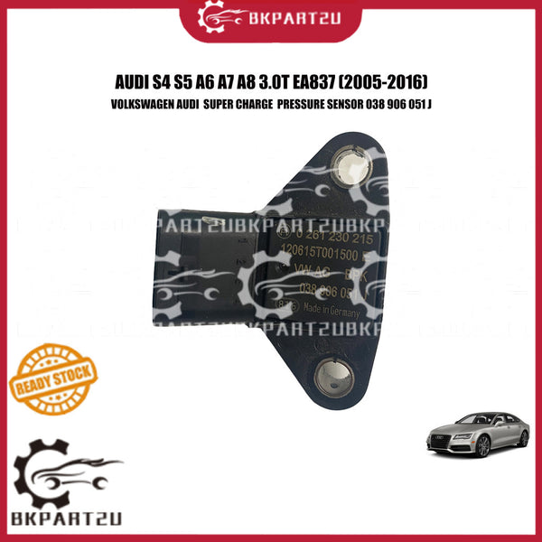 AUDI S4 S5 A6 A7 A8 3.0T EA837 (2005-2016) SUPER CHARGE  PRESSURE SENSOR MADE BY AUDI GENUINE HALF CUT  038 906 051 J