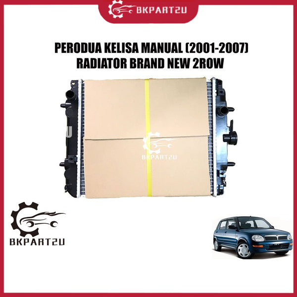 [Delivery on 48 hours] PERODUA KELISA KANARI MANUAL (2001-2007)TANKI AIR  RADIATOR BRAND NEW 2ROW 30MM