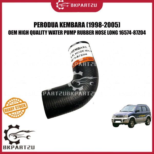 PERODUA KEMBARA 1998-2005 WATER PUMP RUBBER HOSE L BY PASS HOSE SHORT PIPE PENDEK OEM 16574-87Z04