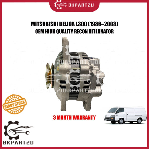MITSUBISHI DELICA L300 VAN (1986–2003) ALTERNATOR 2PIN A BELT MADE BY OEM 3 MONTH WARRANTY