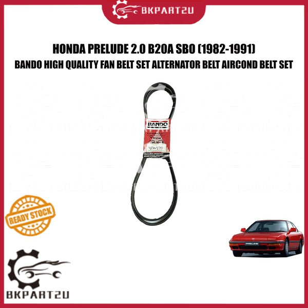 HONDA PRELUDE 2.0 B20A SBO (1982-1991) FAN BELT SET ALTERNATOR BELT AIRCOND BELT SET 2 PCS 5PK1030 4PK970