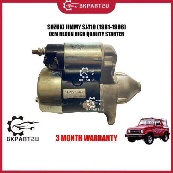 SUZUKI JEEP JIMMY SJ410 JIMNY (1981-1998) STARTER 8T RECON OEM 3 MONTH WARRATNY 31100-73030