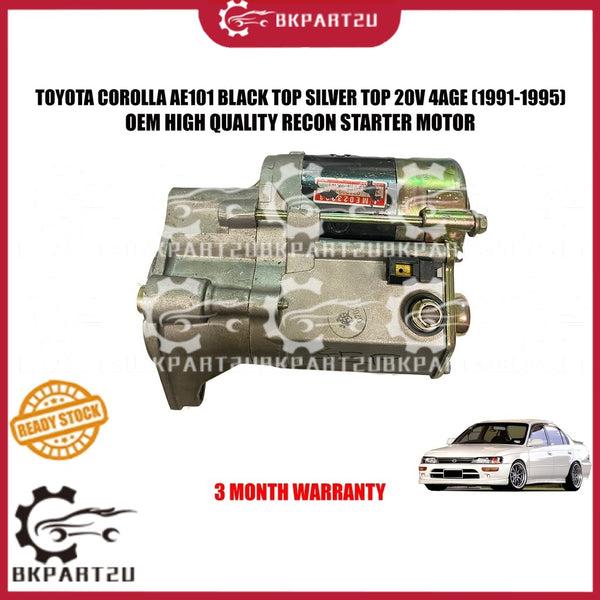 TOYOTA COROLLA AE101 BLACK TOP SILVER TOP 20V 4AGE 1991-1995 STARTER MOTOR RECON 3 MONTH WARRANTY