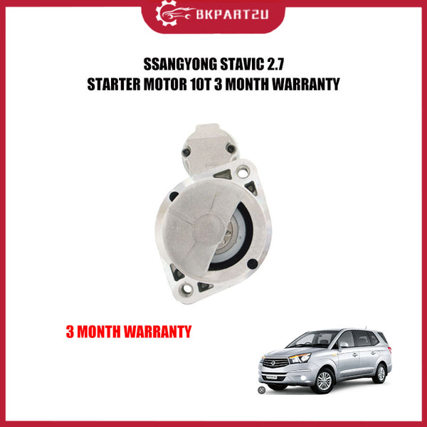 ssangyong stavic 2.7 STARTER MOTOR 10t 3 month warranty