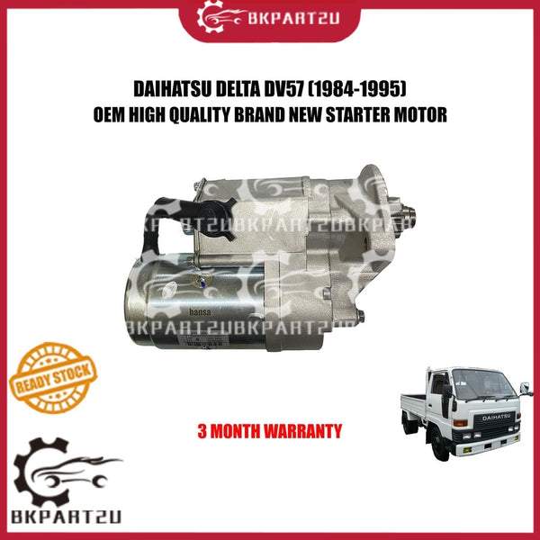 DAIHATSU DELTA DV57 DV58 DV59 (1984-1995) STARTER MOTOR 9T MADE BY OEM BRAND NEW 3 MONTH WARRANTY