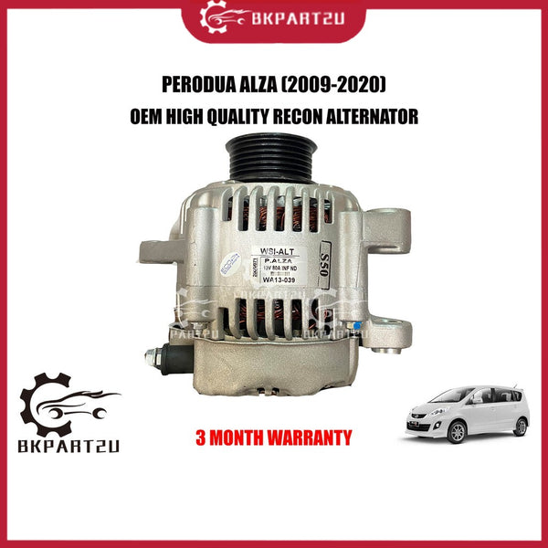PERODUA ALZA 1.5 MYVI 1.5 LAGI BEST (2009-2020) ALTERNATOR 6PK MADE BY OEM RECON 3 MONTH WARRANTY