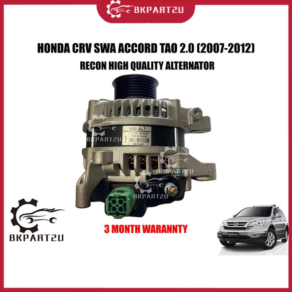Honda Crv Swa Accord Tao 2.0 (2007-2012)  Alternator 100a Made By Recon 3 Month Warranty