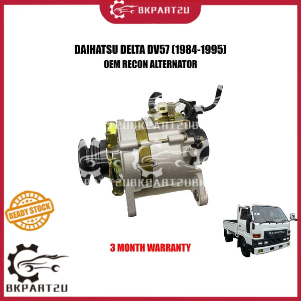DAIHATSU DELTA DV57 LORRY 1 TON (1984-1995) ALTERNATOR 12V OEM RECON MALAYSIA 3 MONTH WARRANTY