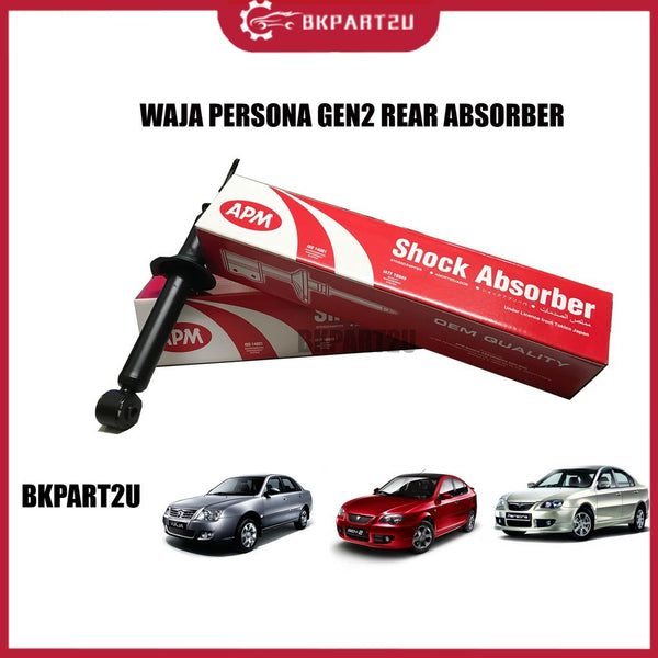 APM REAR ABSORBER BELAKANG (GAS)  For Waja , Waja Campro , Persona , Gen2 1 SET (2PCS)  APM HIGH QUALITY
