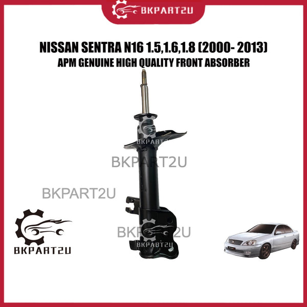 NISSAN SENTRA N16 1.5,1.6,1.8 (2000- 2013) FRONT ABSORBER  DEPAN ABSORBER MADE BY APM PRICE PER SET