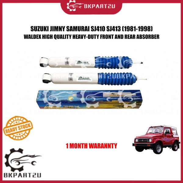 SUZUKI JIMNY SAMURAI SJ410 SJ413 (1981-1998) HEAVY-DUTY FRONT AND REAR GAS ABSORBER MADE BY.WALDEX 1 MONTH WARRANTY