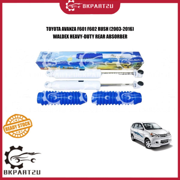 TOYOTA AVANZA F601 F602 RUSH (2003-2016) REAR ABSORBER HEAVY-DUTY BARANG BERAT XDE MASALAH GAS TYPE WALDEX ONE SET 2 PCS
