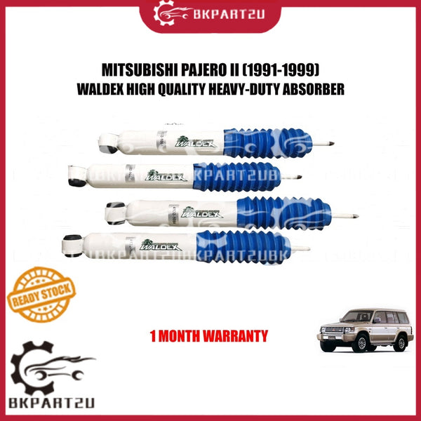 MITSUBISHI PAJERO II (1991-1999) FRONT AND REAR ABSORBER HEAVY-DUTY GAS TYPE MADE BY WALDEX PRICE PER SET