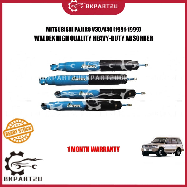 MITSUBISHI PAJERO V30 V40 (1991-1999) FRONT AND REAR ABSORBER HEAVY-DUTY OIL TYPE MADE BY WALDEX PRICE PER SET