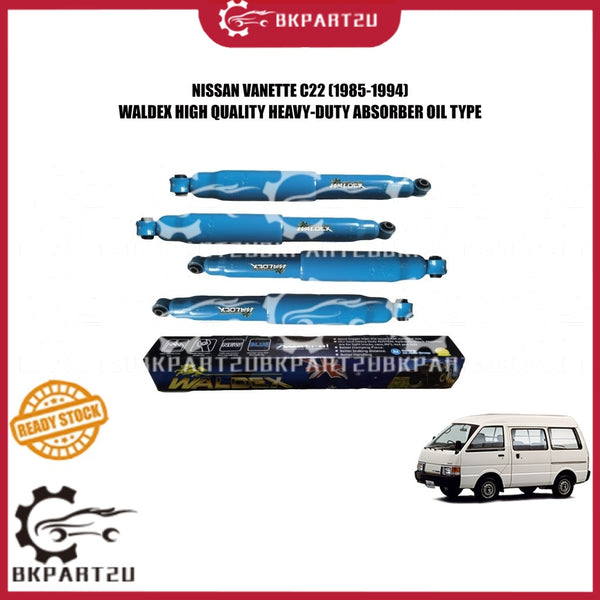 NISSAN VANETTE C22 (1985-1994) FRONT AND REAR ABSORBER HEAVY-DUTY OIL TYPE WALDEX PRICE PER SET